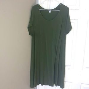 Green swing dress